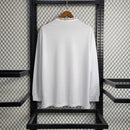 Camisa Real Madrid I Home 2019/20 Adidas Retrô Manga Longa Masculina - Branco - MAJESTO BR
