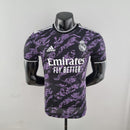Camisa Real Madrid Clássico 22/23 Jogador Adidas Masculina - Preta e Roxa - MAJESTO BR