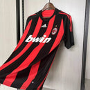Camisa Retrô Milan Adidas 2008/09 Masculino Vermelha e Preta - MAJESTO BR