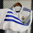 Camisa Retrô Real Madrid I Home 2010/11 Adidas Manga Longa Masculina - Branco - MAJESTO BR