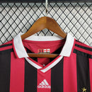 Camisa Retrô Milan I Adidas 2009/10 Manga Longa Vermelho e Preto - MAJESTO BR