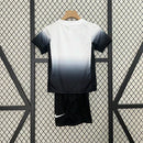 Conjunto Infantil Corinthians I 24/25 - Branco e Preto - MAJESTO BR