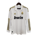 Camisa Retrô Real Madrid Manga Longa I Home Adidas 2011/12 Masculino Branco - MAJESTO BR