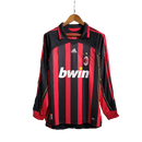Camisa Retrô Milan I Home Adidas 2006/07 Masculino Manga Longa Vermelho e Preto - MAJESTO BR