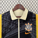 Jaqueta Corinthians Reversível 24/25 - Bege e Amarelo - MAJESTO BR