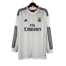 Camisa Retrô Real Madrid Manga Longa I Adidas Home 2013/14 Masculino Branco - MAJESTO BR