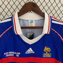 Camisa Retro Seleção França Manga Longa - 1998 Azul - MAJESTO BR