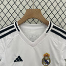 Conjunto Infantil Real Madrid I 24/25 - Branco - MAJESTO BR