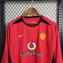 Camisa Retrô Manchester United Manga Longa Nike 2004/06 Masculino Vermelho - MAJESTO BR