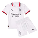 Conjunto Infantil Milan II 24/25 - Branco - MAJESTO BR