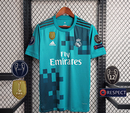 Camisa Retrô Real Madrid II Away Adidas 2017/18 Masculino Azul - MAJESTO BR