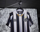 Camisa Santos Away 24/25 - Preta e branca - MAJESTO BR