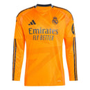 Camisa Real Madrid Away 24/25 Manga Longa - Laranja - MAJESTO BR