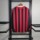 Camisa Retrô Milan I Adidas 2009/10 Manga Longa Vermelho e Preto - MAJESTO BR