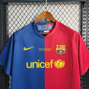Camisa Retrô Barcelona I Home Nike 2008/09 UEFA Champions League Azul e Grená - MAJESTO BR