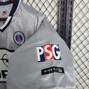 Camisa Retrô PSG Away Nike 2000/01 Masculino Cinza e Branco - MAJESTO BR