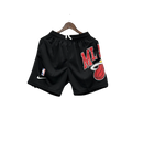 Shorts NBA Miami Heat 23/24 Casual - Nike - Vermelho - Branco - Preto - MAJESTO BR
