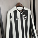 Camisa Botafogo Titular 24/25 Manga Longa - Preta e Branca - MAJESTO BR