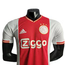 Camisa Ajax Home 21/22 Adidas Masculina Jogador - Branco e Vermelho - MAJESTO BR