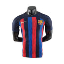 Camisa Barcelona Home 22/23 Jogador Nike Masculina - Azul Marinho, Azul Royal e Vermelho - MAJESTO BR