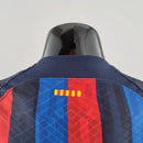 Camisa Barcelona Home 22/23 Jogador Nike Masculina - Azul Marinho, Azul Royal e Vermelho - MAJESTO BR