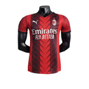 Camisa Milan I 23/24 Jogador Puma Masculina - Vermelho e Preto - MAJESTO BR