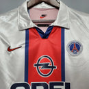 Camisa Paris Saint Germain PSG Retrô Away 98/99 Torcedor Nike Masculina - Branco, Azul e Vermelho - MAJESTO BR