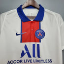 Camisa Retrô Paris Saint Germain Away 20/21 Torcedor Nike Masculina - Branco - MAJESTO BR