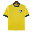 Camisa Retrô 1970 Seleção Brasileira I Masculina - Amarelo e Verde - MAJESTO BR