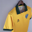 Camisa Retrô 1988 Seleção Brasileira I Masculina - Amarelo e Verde - MAJESTO BR