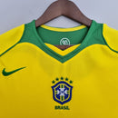 Camisa Retrô 2004 Seleção Brasileira I Nike Masculina - Amarela - MAJESTO BR
