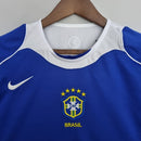 Camisa Retrô 2004 Seleção Brasileira II Nike Masculina - Azul - MAJESTO BR