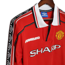 Camisa Manchester United Retrô Manga Longa Umbro 1998/99 Vermelha - MAJESTO BR