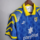 Camisa Retrô Parma Puma 1995/97 Masculino Azul e Amarelo - MAJESTO BR