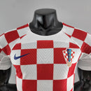 Camisa Seleção da Croácia Home 22/23 Jogador Nike Masculina - Vermelho e Branco - MAJESTO BR