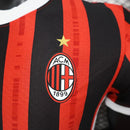 Camisa AC Milan I Home Puma Jogador 2024/25 Masculino Vermelho e Preto - MAJESTO BR