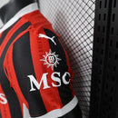 Camisa AC Milan I Home Puma Jogador 2024/25 Masculino Vermelho e Preto - MAJESTO BR