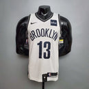 Camisa Regata Brooklyn Nets Branca e Preta - Nike - Masculina - MAJESTO BR