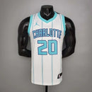 Camisa Regata Charlotte Hornets Branca e Azul - Nike Jordan - Masculina - MAJESTO BR