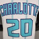 Camisa Regata Charlotte Hornets Branca e Azul - Nike Jordan - Masculina - MAJESTO BR