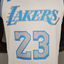 Camisa Regata Los Angeles Lakers Branca Crew Neck - Nike - Masculina - MAJESTO BR