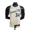 Camisa Regata NBA Milwaukee Bucks Bege - Nike - Masculina - MAJESTO BR