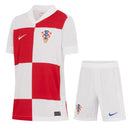Conjunto Infantil Croácia I 2024 - Branco e Vermelho - MAJESTO BR