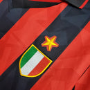 Camisa Milan Retrô 1993/1994 Vermelha e Preta - Lotto - MAJESTO BR