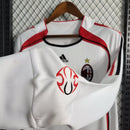 Camisa Retrô Milan II Away 2006/07 Manga Longa Masculino Branco - MAJESTO BR