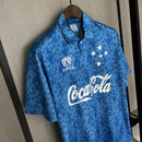 Camisa Cruzeiro Titular 93/94 - Versão Retrô Coca-Cola Azul - MAJESTO BR