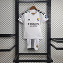 Conjunto Infantil Real Madrid I 24/25 - Branco - MAJESTO BR