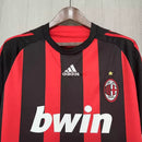 Camisa Retrô Milan Adidas 2008/09 Masculino Vermelha e Preta - MAJESTO BR