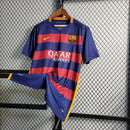 Camisa Retro Barcelona I Home Nike 2015/16 Masculino Azul e Grená 15/16 - MAJESTO BR