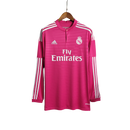 Camisa Retrô Real Madrid Manga Longa III Third Adidas 2014/15 Masculino Rosa - MAJESTO BR
